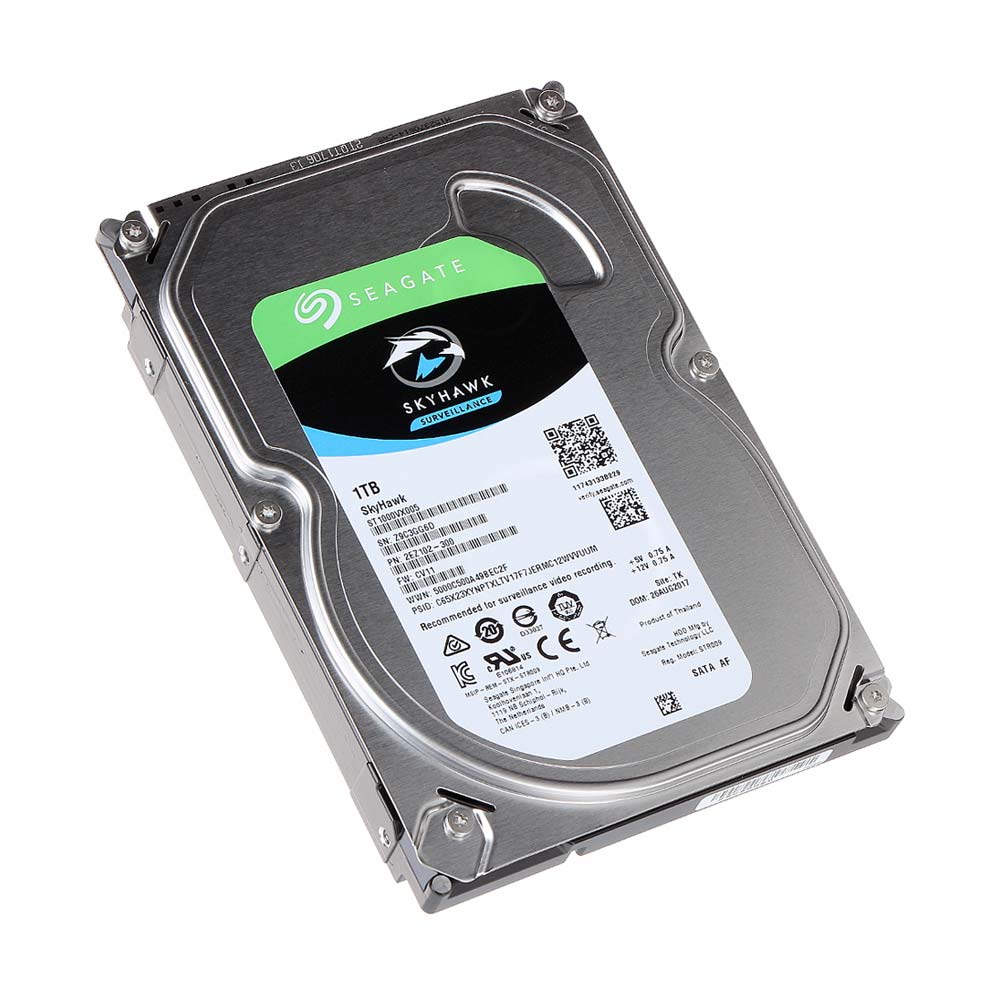 Disco Duro para Videovigilancia Seagate SkyHawk 3.5'', 1TB, SATA III, 6 Gbit/s, 64MB Cache - Gris