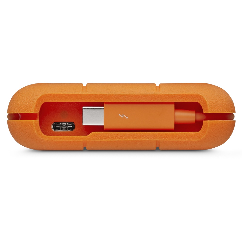 Disco Duro Externo LaCie Rugged USB-C 2.5'', 5TB, Naranja/Plata, A Prueba de Agua, Polvo y Golpes - para Mac/PC