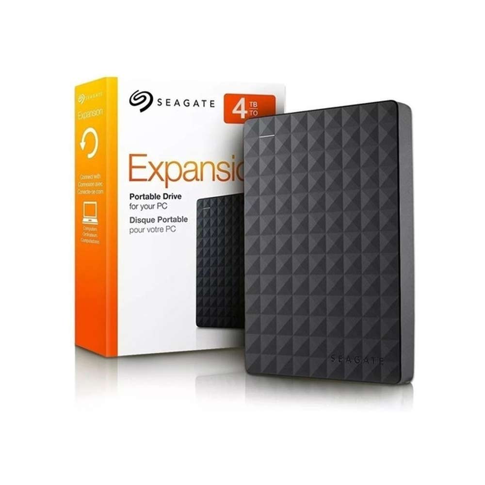 Disco Duro Externo Seagate Expansion Portátil 2.5'', 4TB, USB 3.0, Negro