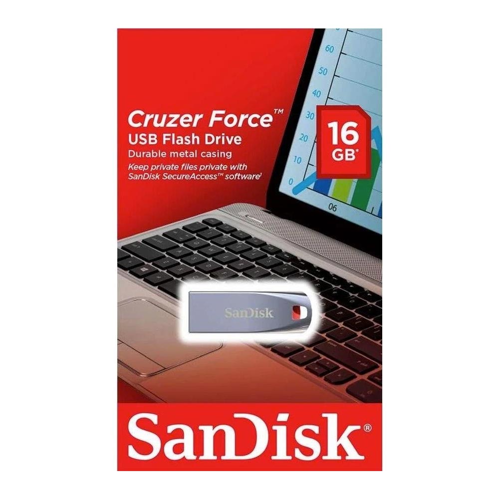 Memoria USB SanDisk Cruzer Force Z71, 32GB, USB 2.0