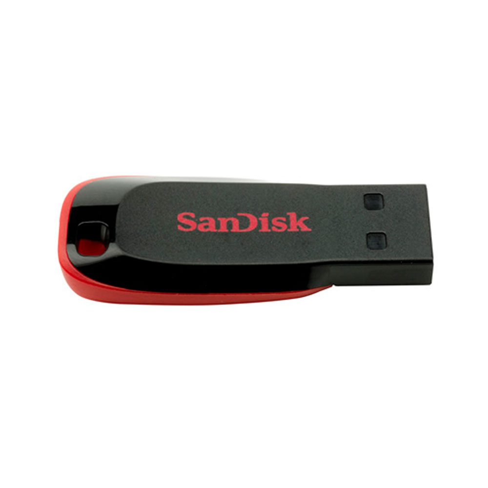 Memoria USB SanDisk Cruzer Blade CZ50, 64GB, USB 2.0, Negro/Rojo