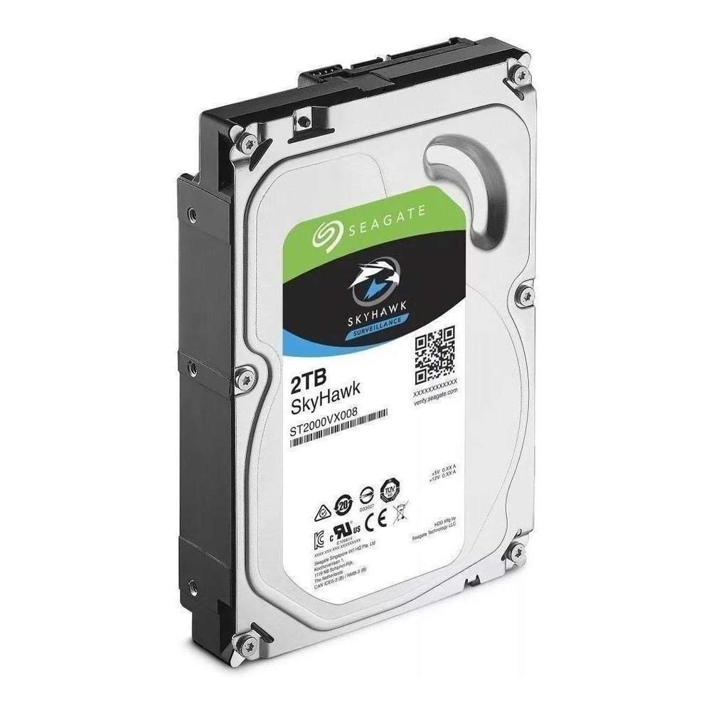 Disco Duro para Videovigilancia Seagate SkyHawk 3.5'', 2TB, SATA III, 6Gbit/s, 64MB Cache - Gris