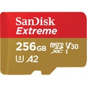 SanDisk Extreme 256GB microSD UHS-I Card with Adapter - 160MB/s U3 A2 - SDSQXA1-256G-GN6MA