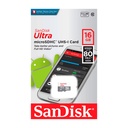 Memoria Flash SanDisk Ultra, 16GB MicroSDHC UHS-I Clase 10, con Adaptador