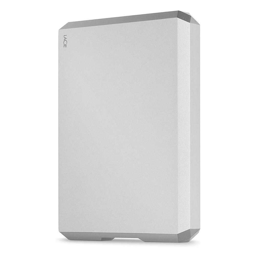 LaCie Unidad móvil, 4 TB, Disco Duro Externo HDD – Moon Silver, USB-C USB 3.0, con Servicios de Rescate