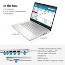 HP 14-dq2078wm 14 HD Notebook - Intel Core i5-1135G7 2.4GHz - 8GB RAM - 256GB PCIe SSD - Webcam - Windows 11 Home - Natural Silver