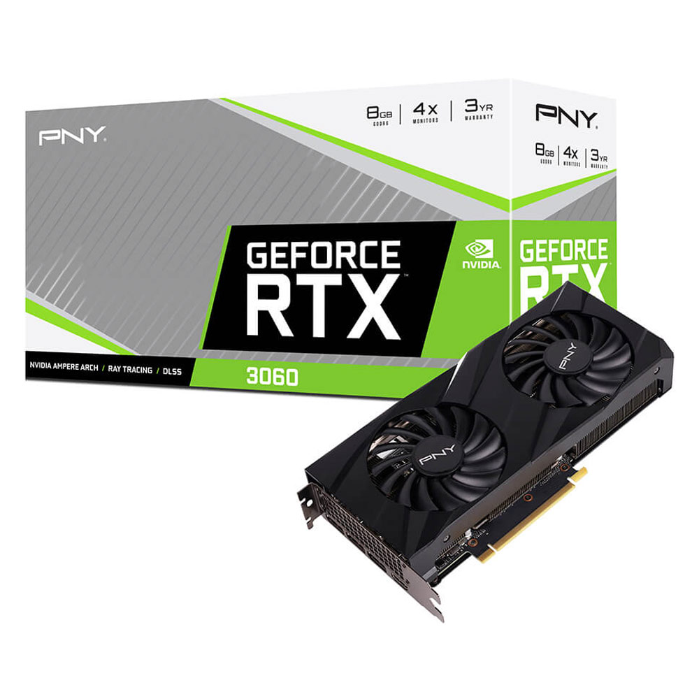 PNY GeForce RTX™ 3060 8GB VERTO Dual Fan