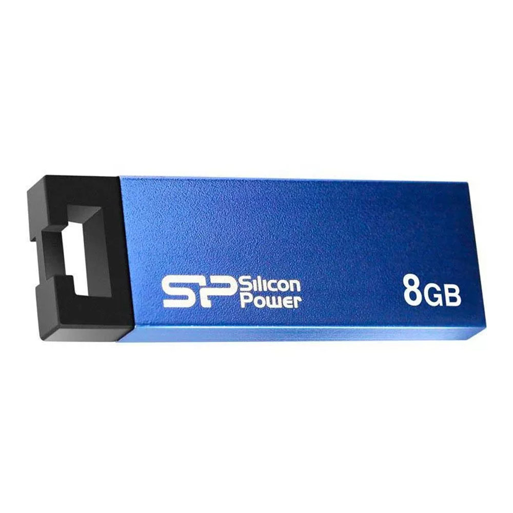 Memoria USB Silicon Power Touch 835, 8GB, USB 2.0, Azul