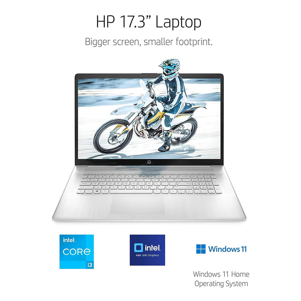 HP Laptop 17-cp0007ds, 17.3" HD+ AMD Ryzen 3 5300U 8GB 512GB NVME