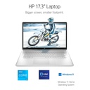 HP Laptop 17-cp0007ds, 17.3" HD+ AMD Ryzen 3 5300U 8GB 512GB NVME