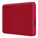 Disco Duro Externo Toshiba Canvio Advance - 4TB - USB 3.0 - Windows/Mac - Rojo