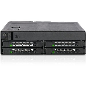 Icy Dock ToughArmor MB604SPO-B Drive Enclosure for 5.25" - Serial ATA/600 Host Interface Internal - Black