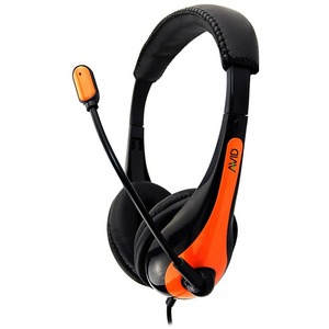 AVID AE-36 HEADSET WITH NOISE CANCELLING MIC & 3.5MM PLUG ORANGE