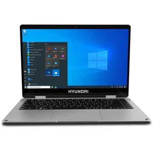 Laptop Hyundai HyFlip 14" FHD Celeron, 4GB RAM, 64GB HDD, Expandible M.2 2280 SSD Slot, 2.0MP Cámara Web Frontal, Windows 10 Home, WiFi, Silver