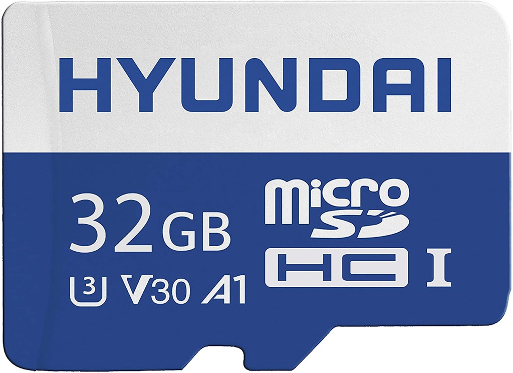 Hyundai 32GB microSDHC UHS-I Memory Card with Adapter, 90MB/s (U3), UHD, A1, V30