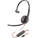 Auriculares Plantronics Blackwire C3210 Cableado De Diadema Mono - Negro