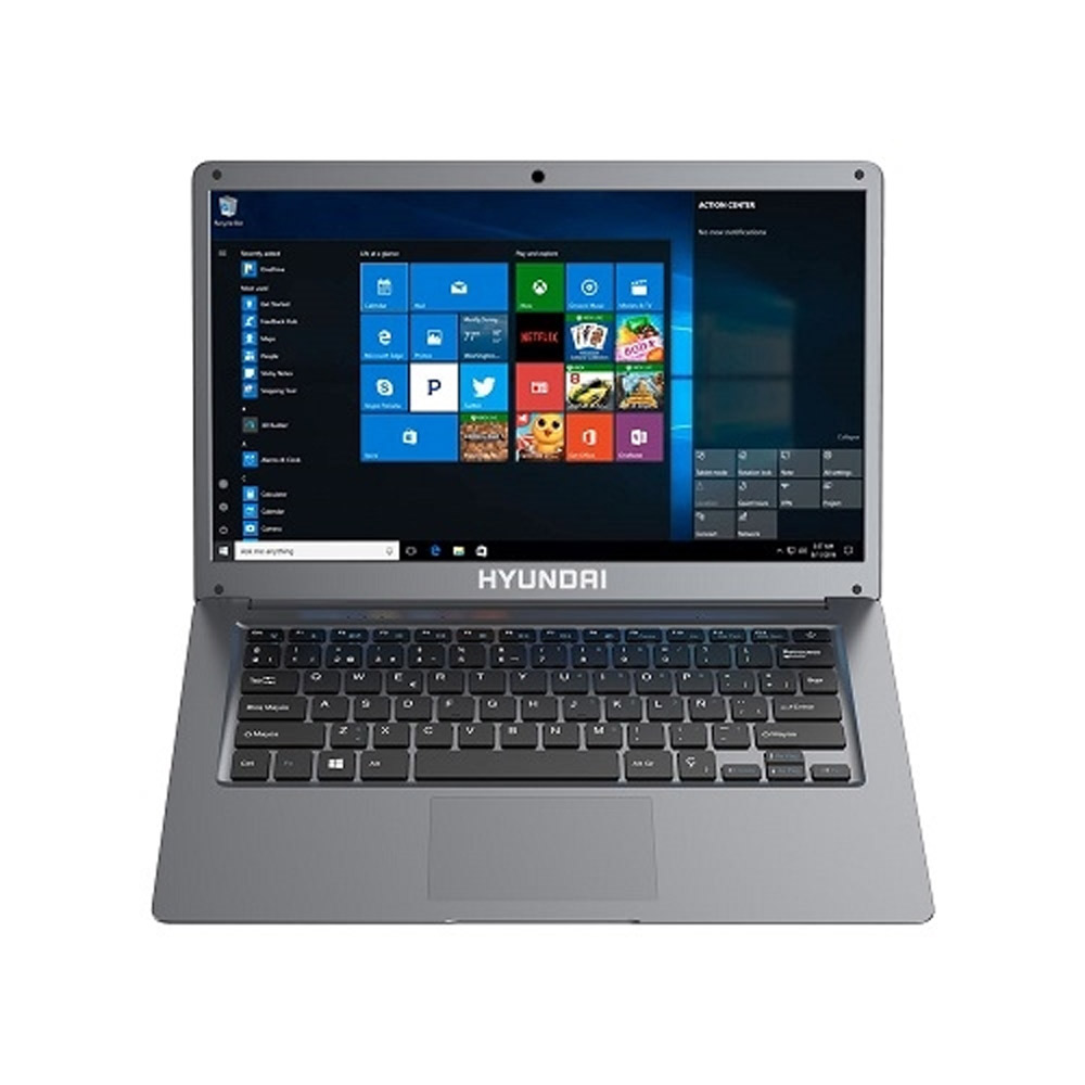 Hyundai HYbook, 14.1", Intel Celeron N3060, 4GB RAM, 64GB + 2TB HDD, Bluetooth 4.0, WiFi, Windows 10 Home S Mode, 5000mAh, Space Grey