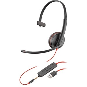 Auriculares Plantronics Blackwire C3215 Cableado De Diadema Mono - Negro