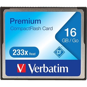 CompactFlash Verbatim Premium - 16 GB - 1 Paquete(s) - Conforme con normas TAA