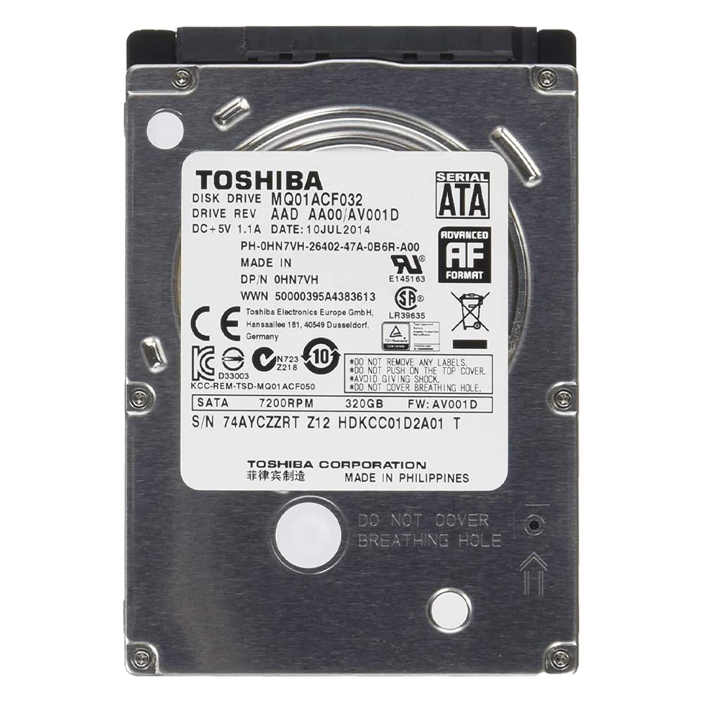 Toshiba MQ01ACF032 320 GB Hard Drive - 2.5" Internal - SATA (SATA/600)