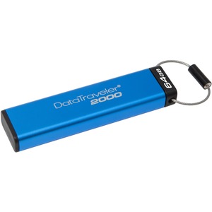 Unidad flash Kingston DataTraveler 2000 - 64 GB - USB 3.1 - 256-bit AES