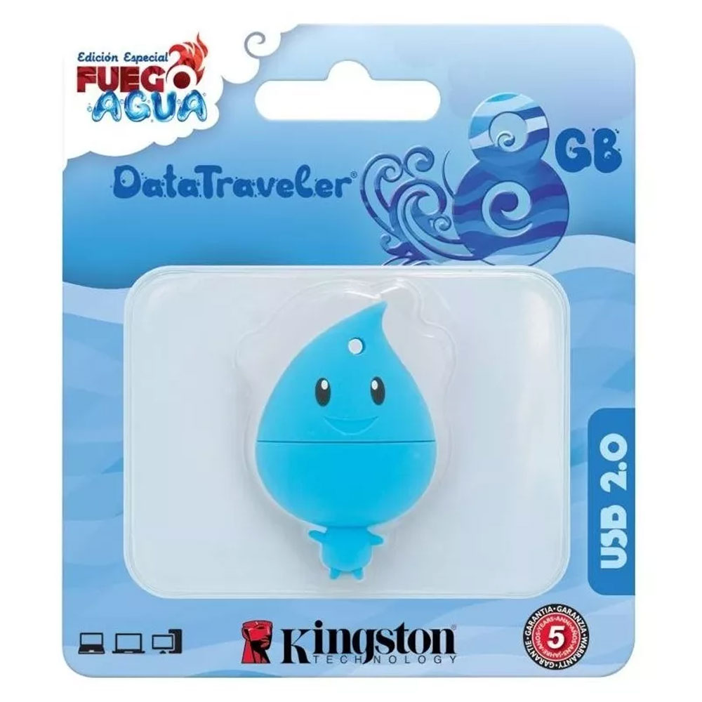 Memoria Usb 2.0 Kingston 8gb Figura Agua