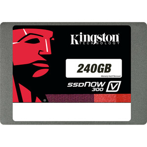 Kingston SSDNow V300 240 GB Solid State Drive - 2.5" Internal - SATA (SATA/600) - Black