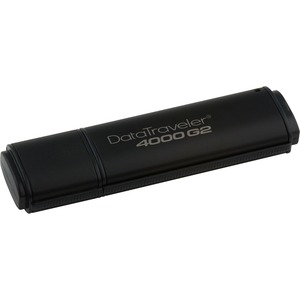 Unidad flash Kingston DataTraveler 4000 G2 - 16 GB - USB - Negro - 256-bit AES