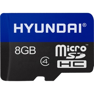 Hyundai 8GB Flash Class 10 U1 Micro SD Memory with Adapter - 25MB/S Read Speed and 12MB/S Write Speed (SDC8GU1)