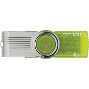 Unidad flash Kingston DataTraveler 101 G2 DT101G2/2GBZ - 2 GB - USB 2.0 - Verde Lima