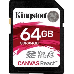 Kingston Canvas React 64 GB Class 10/UHS-I (U3) SDXC