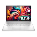 Laptop HP 17-CP0007DS 17.3" HD+, AMD Ryzen 3 5300U 2.60GHz, 8GB, 512GB SSD, Windows 11 Home 64-bit, Inglés, Plata