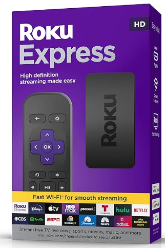 Reproductor Audio/V&iacute;deo de red Roku Express 3941R - Conexión inalámbrica Wi-Fi - USB, HDMI Cable incluido