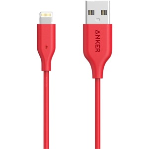 Anker Powerline Select+ 3' Usb-A To Lightning Connector - Red