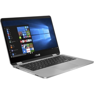 Asus VivoBook Flip J401MA-ES21T 2-IN-1 Pentium® Silver N5030 128GB eMMC 4GB 14" (1366x768) TOUCHSCREEN WIN10 LIGHT GREY FP Reader Microsoft 365 Personal 1-year